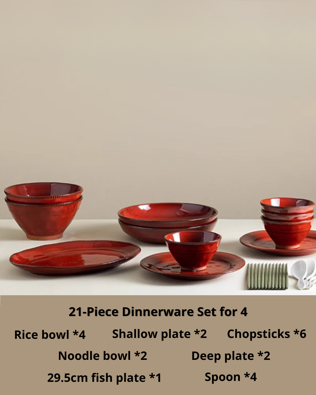 Hidden Series Porcelain Dinnerware Set – Retro Design for Everyday Use