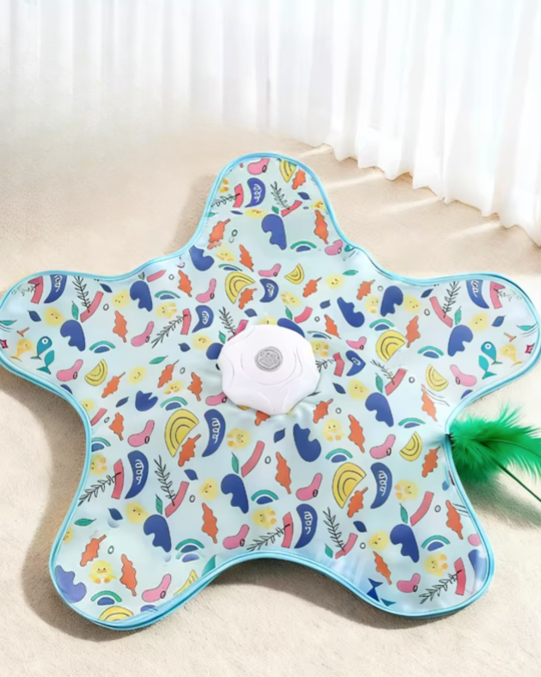 Interactive Hide & Seek Cat Toy with Automatic Motion & Feather