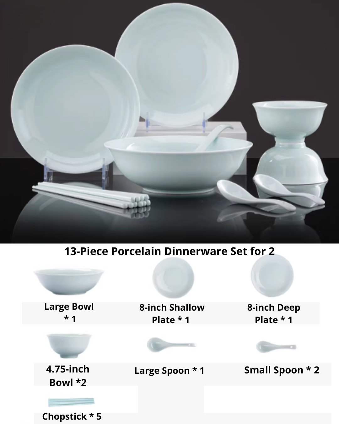 Jingdezhen White Porcelain Dinnerware Set – Authentic & Elegant Tableware