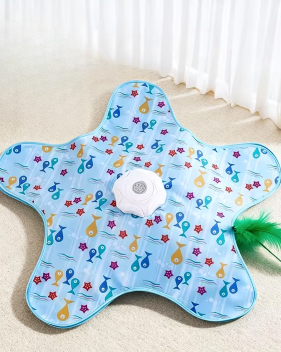 Interactive Hide & Seek Cat Toy with Automatic Motion & Feather