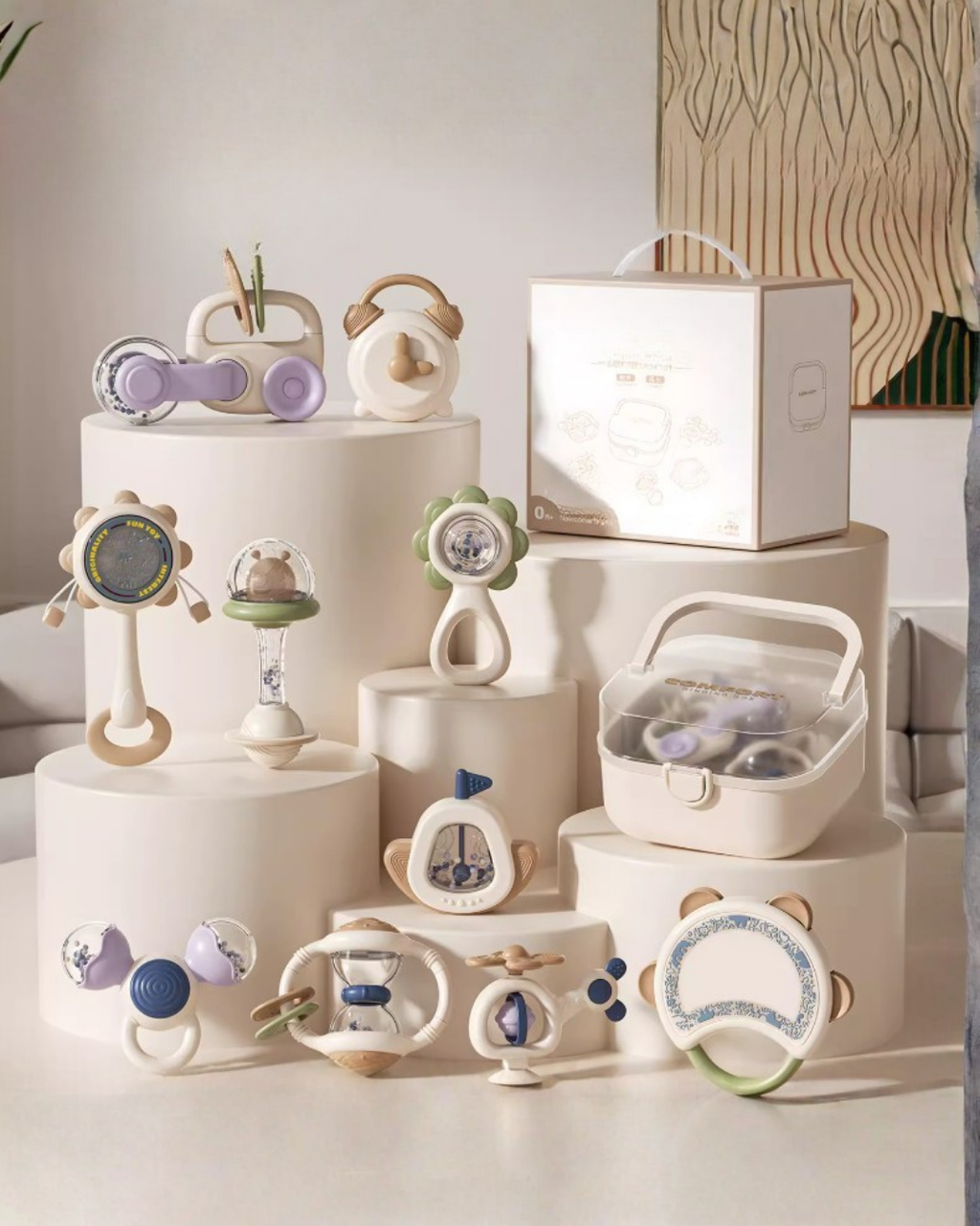 10-Piece Baby Rattle & Teether Set – Safe, Sensory & Teething Relief