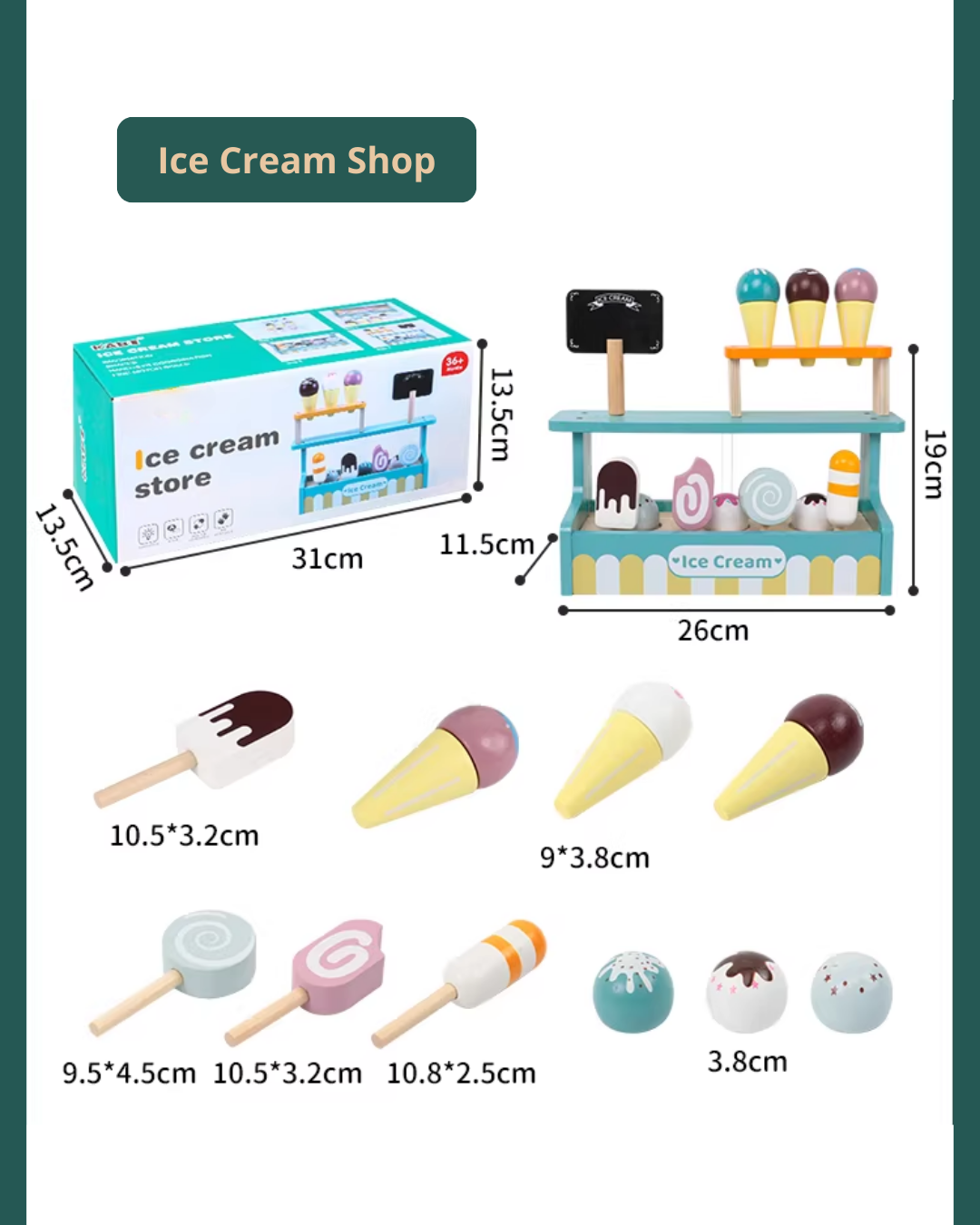 Nordic Wooden Pretend Kitchen & Tea Set for Toddlers – Role Play Toy