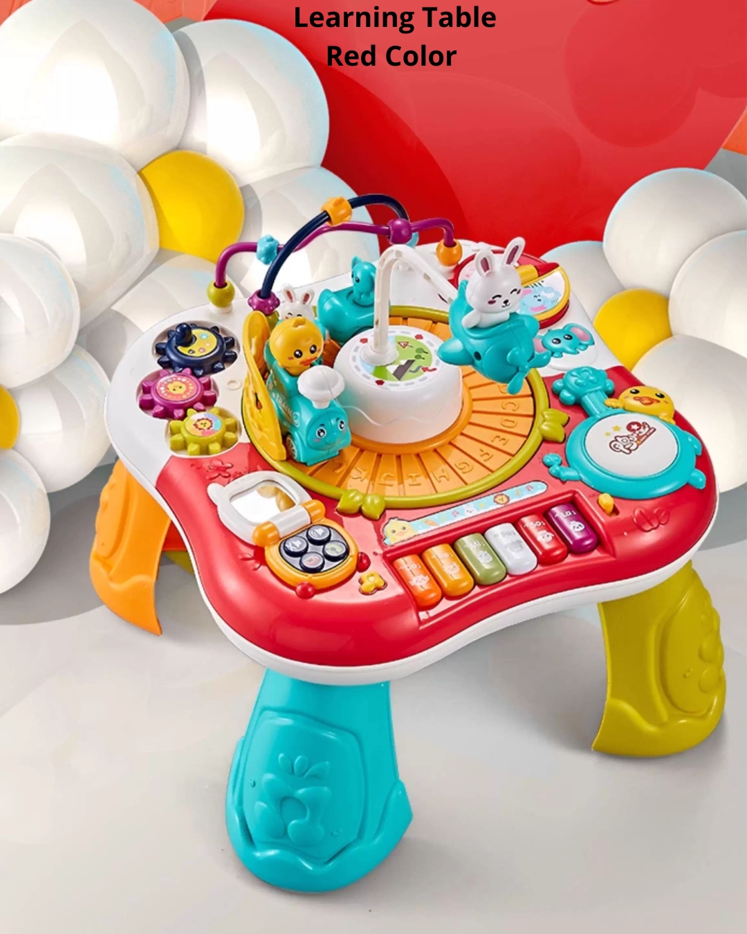 Toddler Activity Learning Table – Music, Blocks & Interactive Play 10+ Months