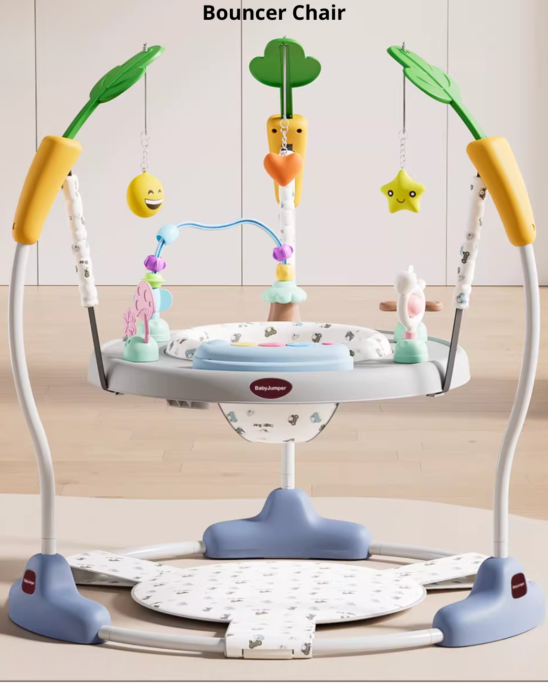 Multi-Function Baby Jumper, Activity Chair & Learning Walker | Adjustable Height, 360° Rotating Seat, Early Learning Toys for 6+ Months Toddlers