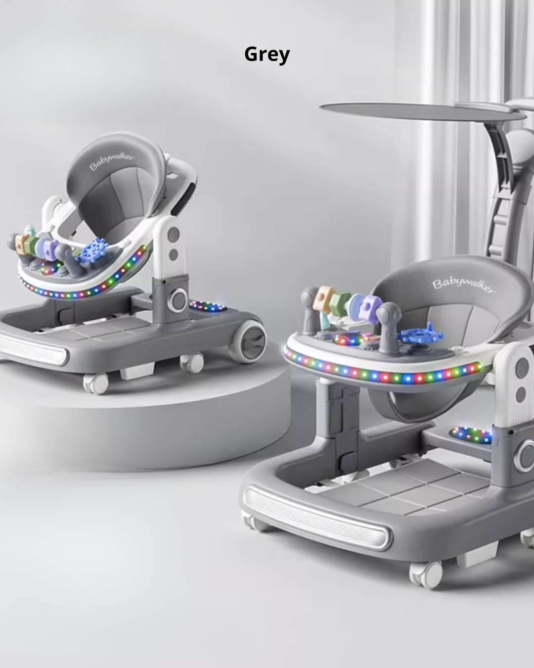 4-in-1 Baby Walker with Music & Lights Activity Tray – 6 Months+