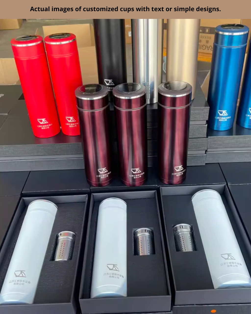 Smart Tea Infuser Thermos Gift Set with Temperature Display （Optional custom engraving）