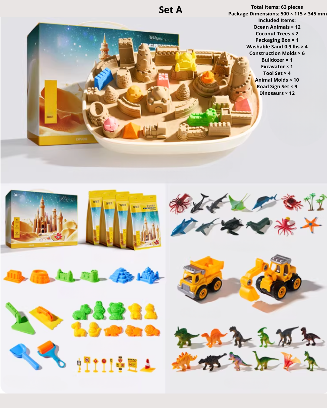 Floating Space Sand Playset – Reusable, Moldable Fun for Kids 3+