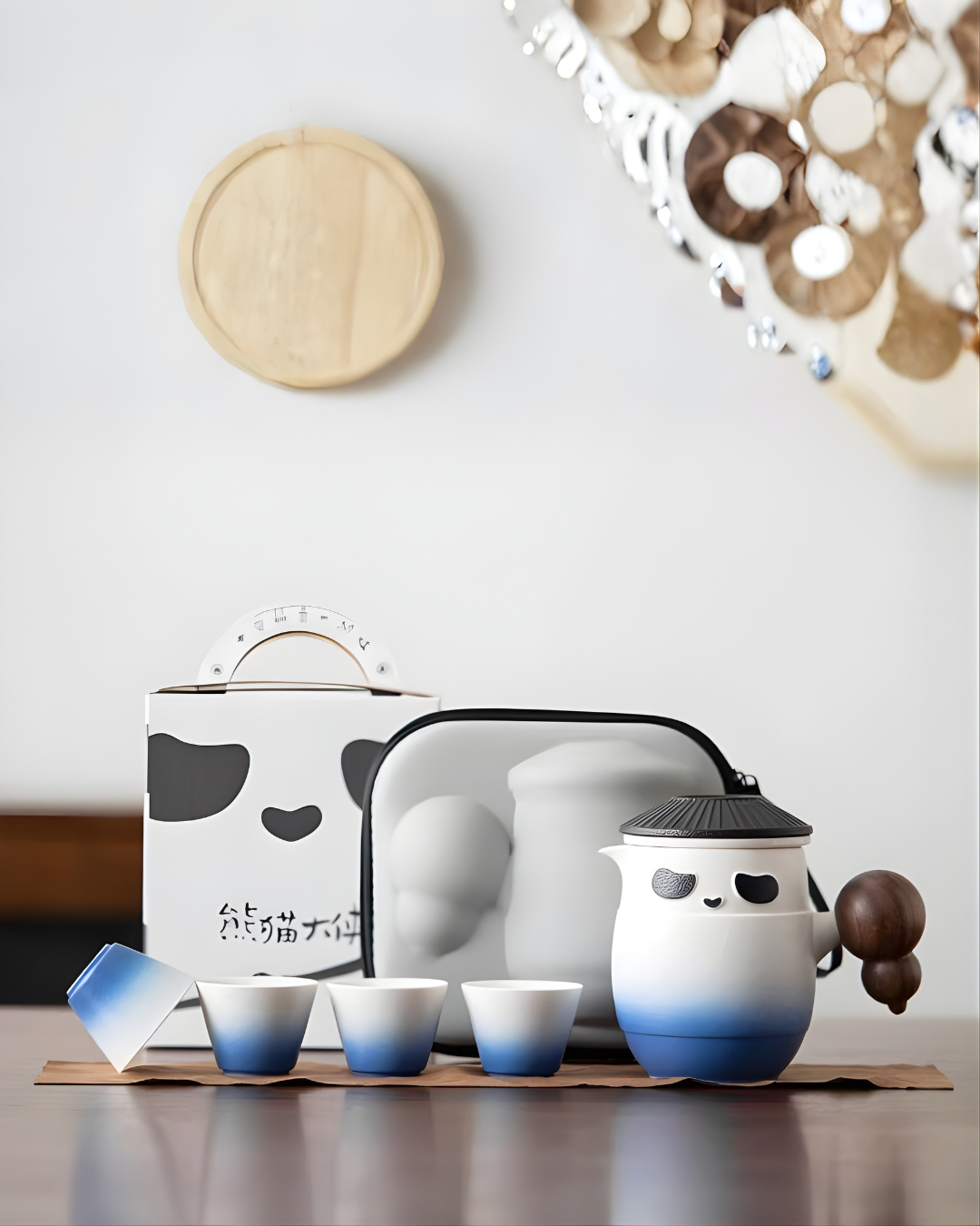 Panda Hero Tea Set – Compact Nested Design for Mindful Tea