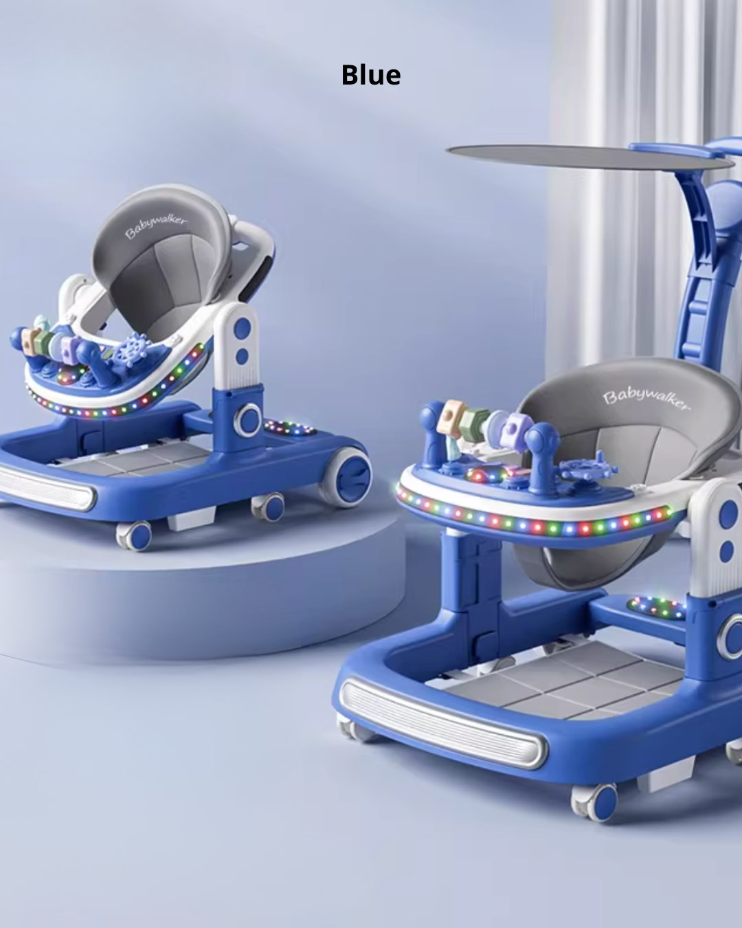 4-in-1 Baby Walker with Music & Lights Activity Tray – 6 Months+