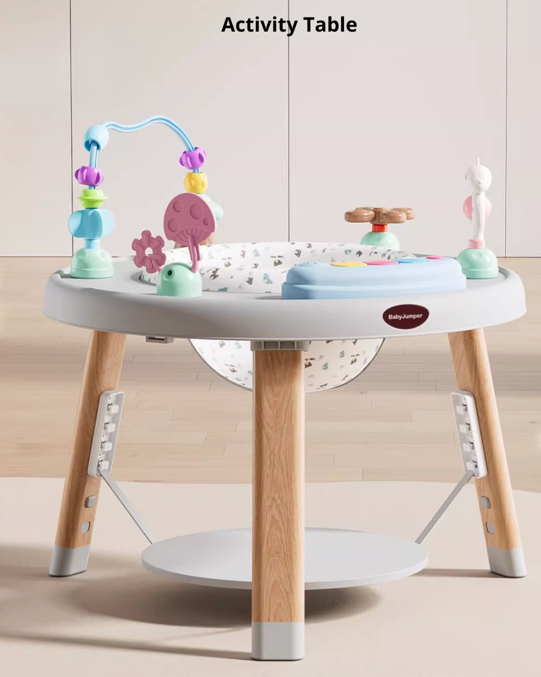 Multi-Function Baby Jumper, Activity Chair & Learning Walker | Adjustable Height, 360° Rotating Seat, Early Learning Toys for 6+ Months Toddlers