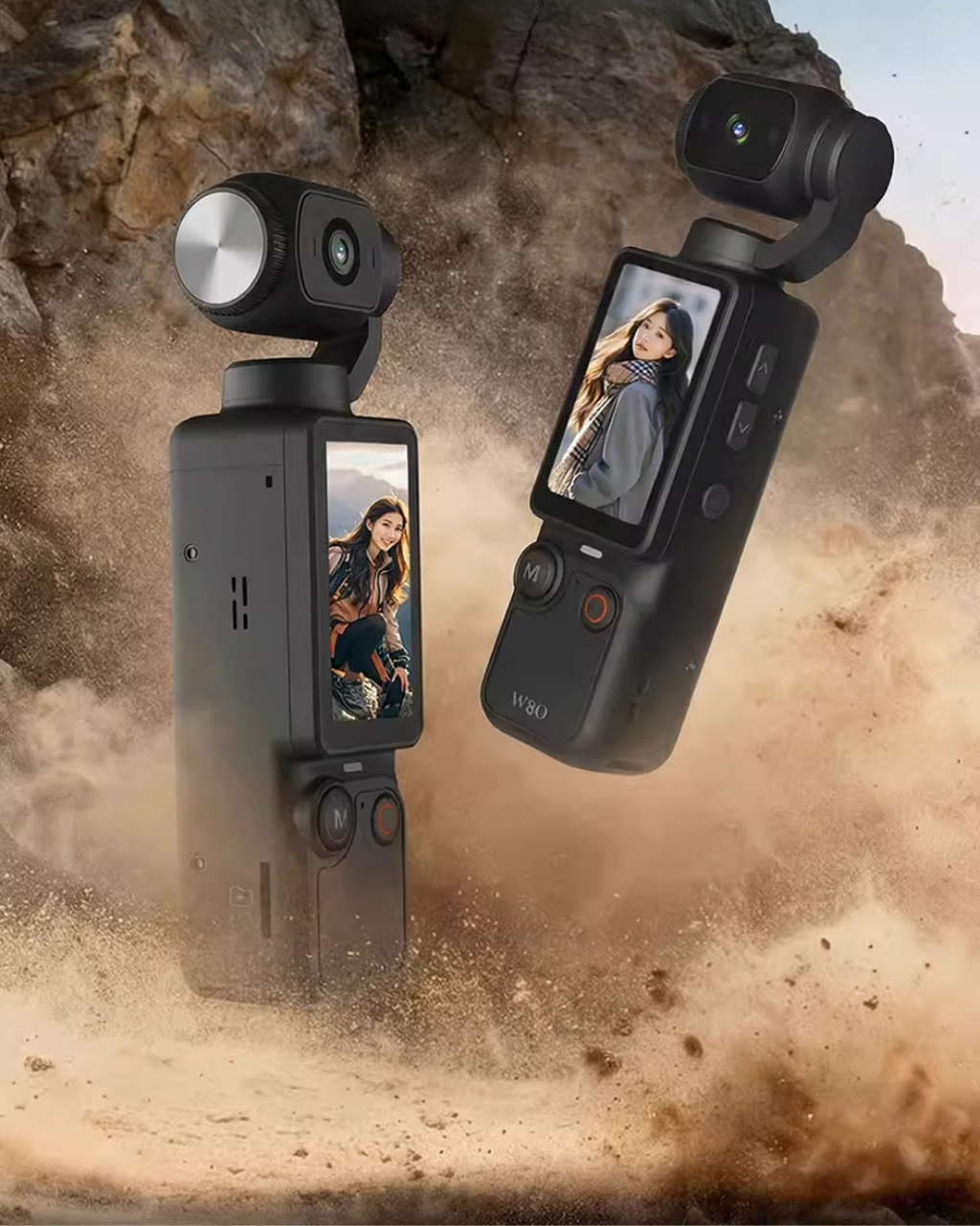 4800W HD Camera with Large Screen & Anti-Shake for Travel & Sports