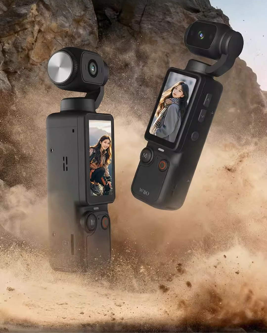 4800W HD Camera with Large Screen & Anti-Shake for Travel & Sports