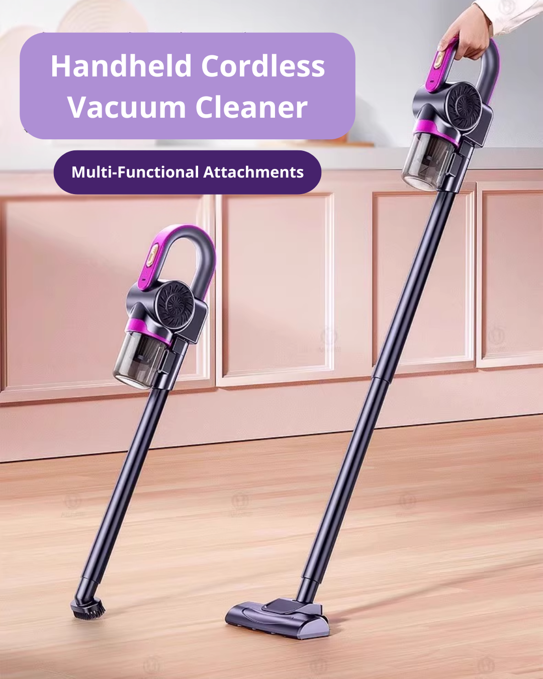 Handheld Cordless Vacuum Cleaner – Multi-Surface & Mite Removal