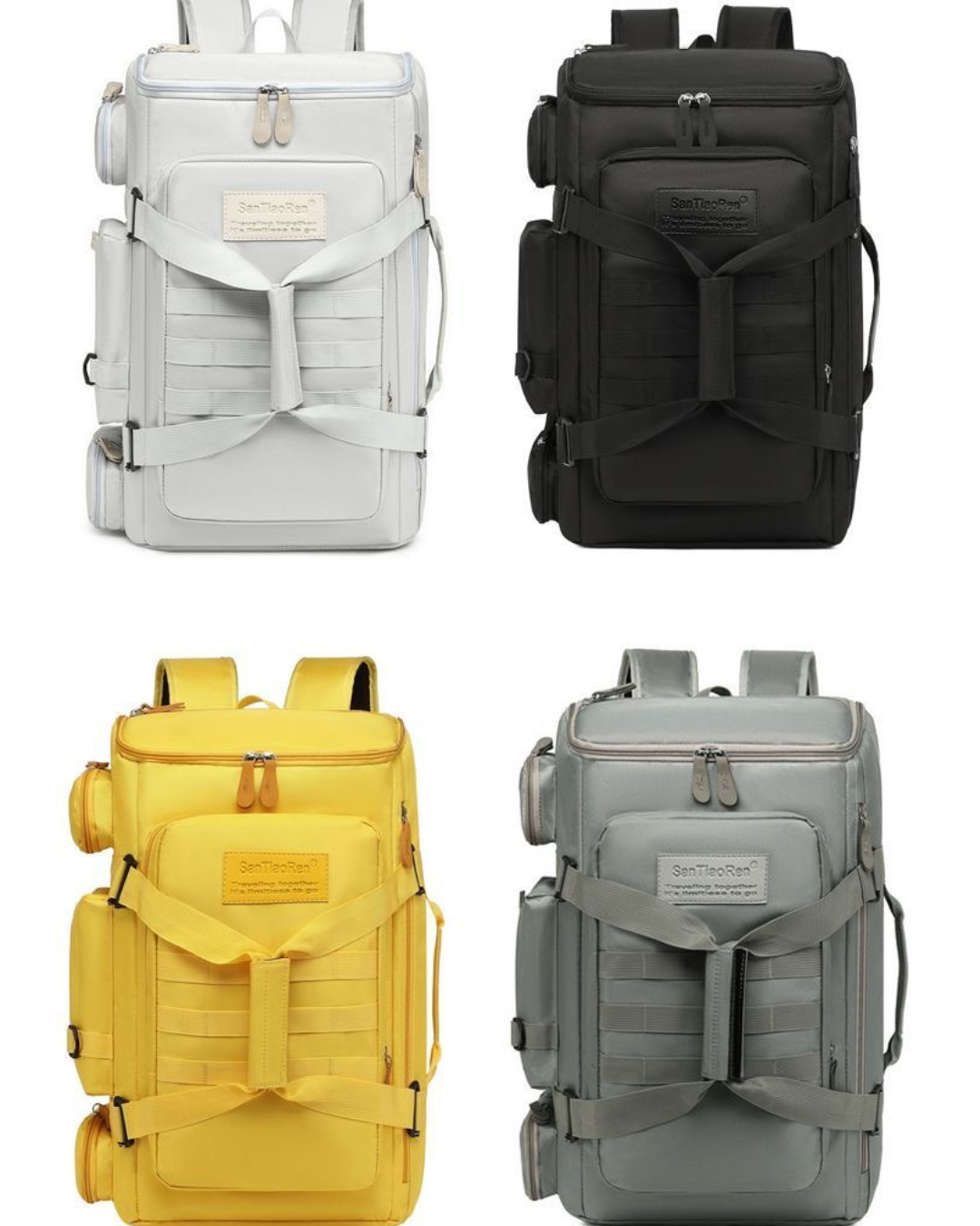 Expandable Travel Backpack with Laptop Sleeve, Shoe Compartment & USB Port