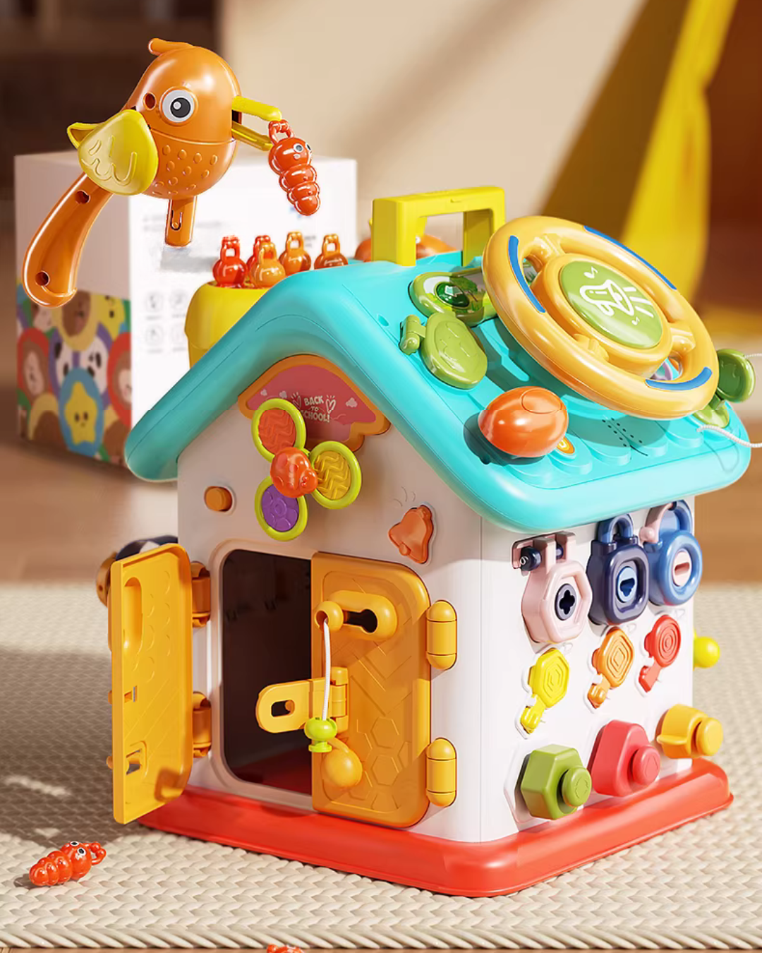 Interactive Montessori Busy Cube – Fine Motor & Early Learning Toy