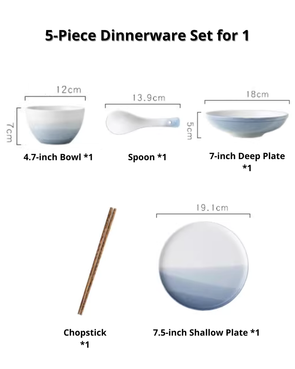 Hand-Painted Nordic Ceramic Dinnerware Set — Minimalist, Unique Design