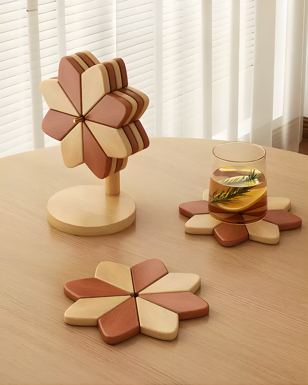 Windmill Bamboo Trivet & Heat-Resistant Table Mat