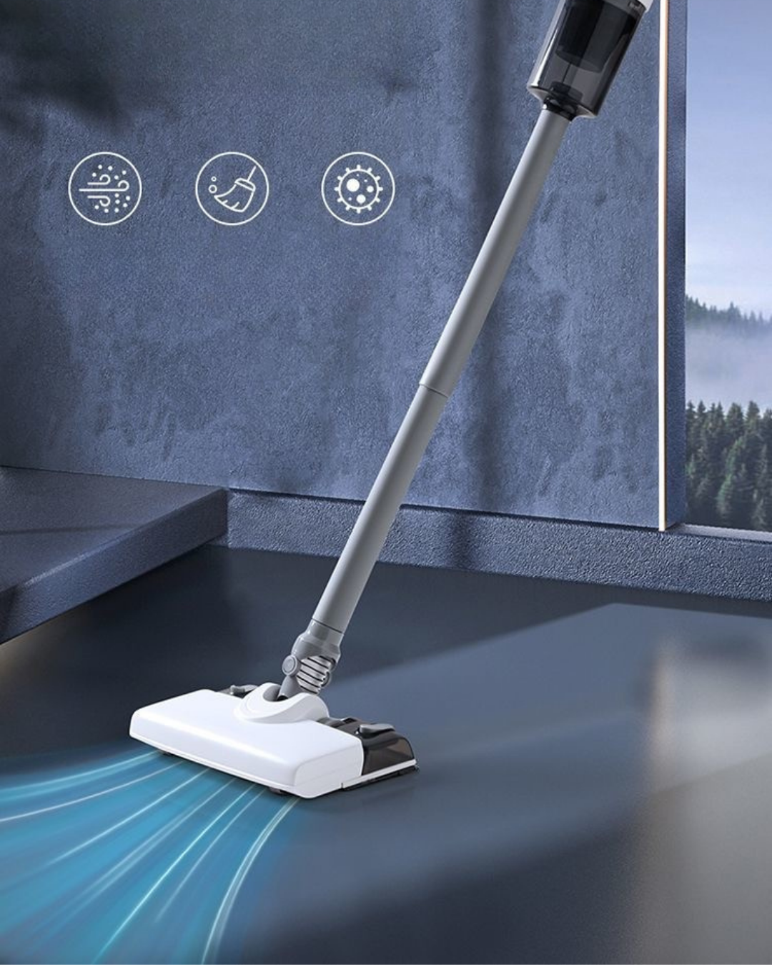 Powerful cordless vacuum with wet & dry cleaning—perfect for busy households, pet owners, and quick, stress-free home cleaning.