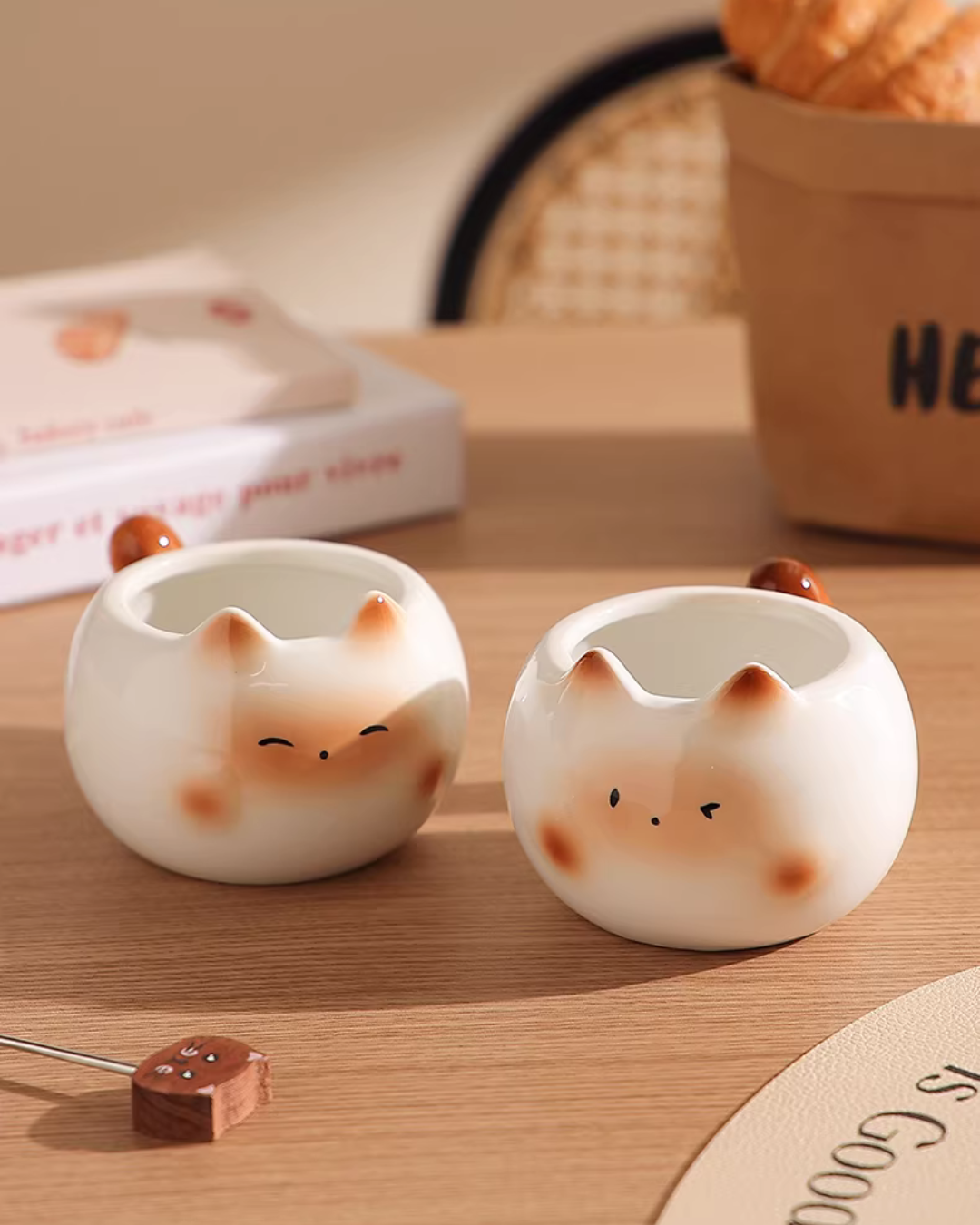 Whimsical Siamese Cat Coffee Mug for Everyday Sipping & Cozy Moments