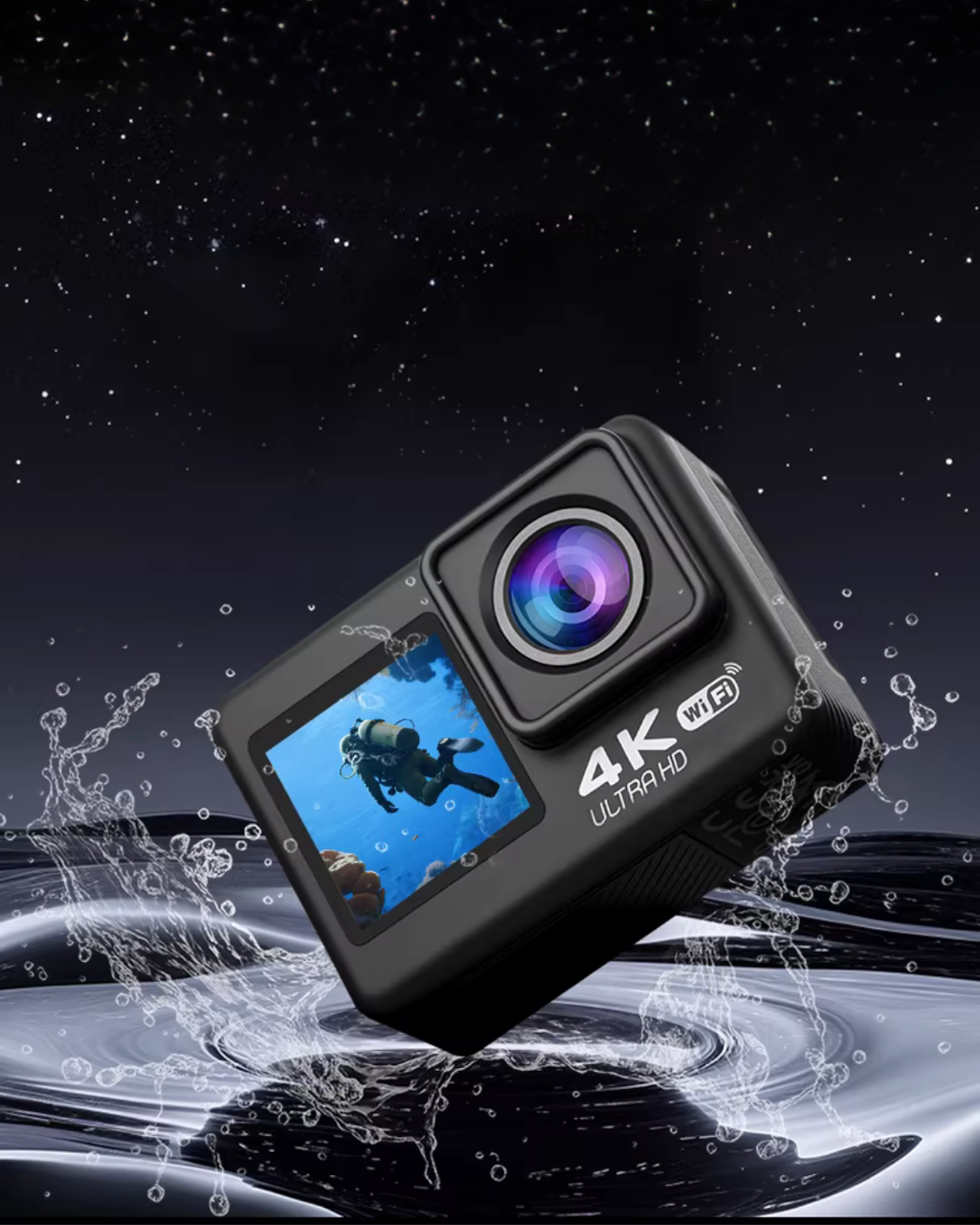 4K Ultra HD Action Camera for Travel, Sports, Vlogging & Adventure
