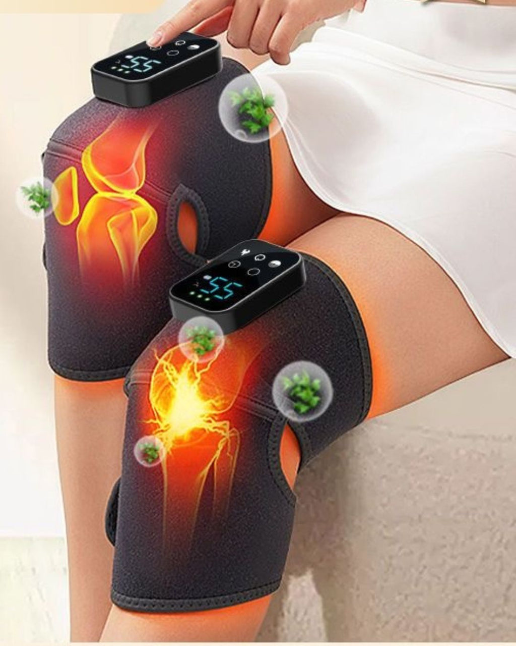 Heated Knee Massager with Vibration (2-Pack)