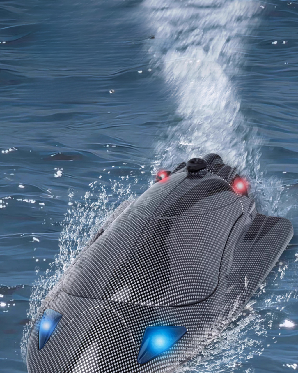 High-Speed RC Jet Boat with Self-Righting & LED Night Lights