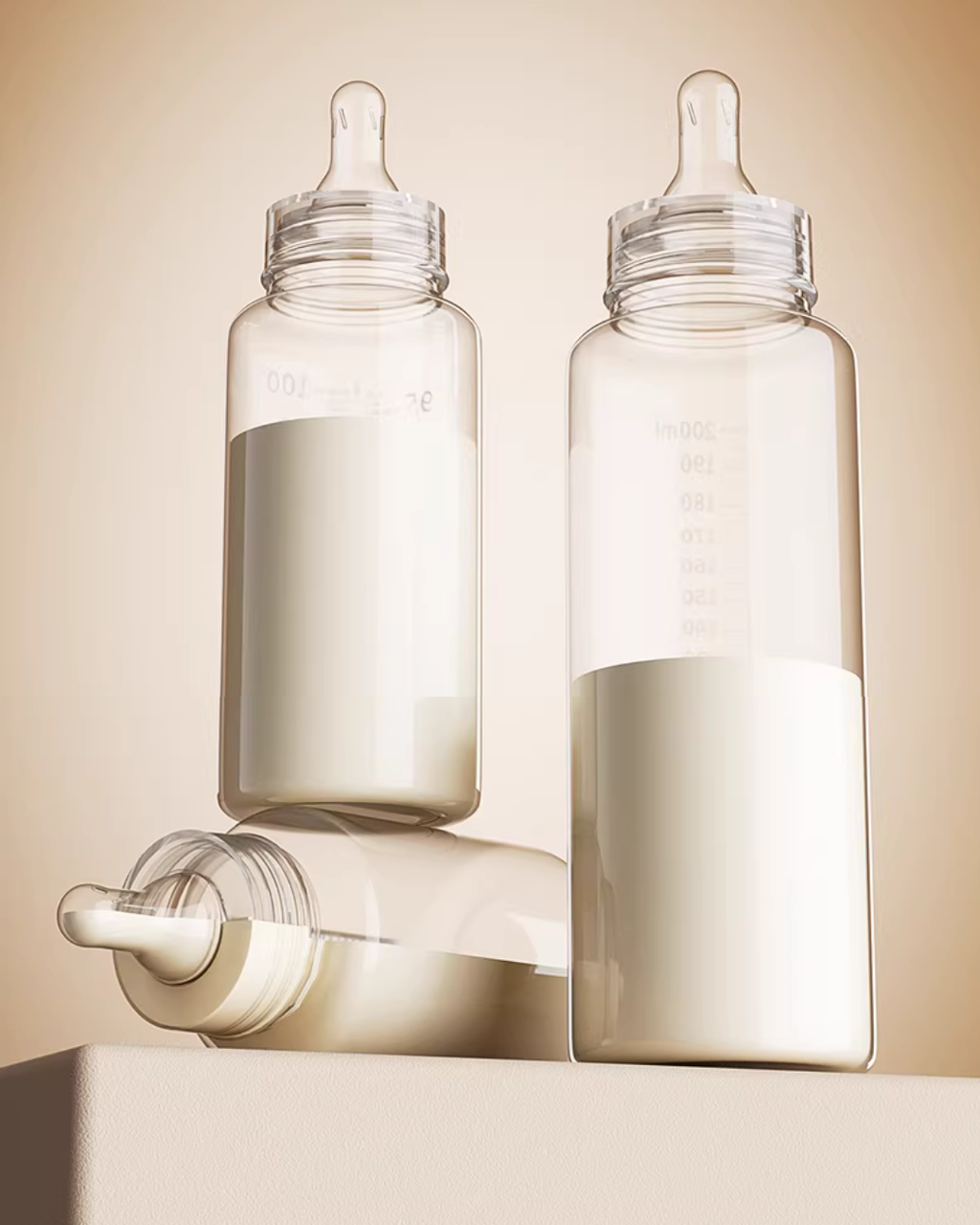 Disposable Baby Bottle – 200ml, BPA-Free, EO-Sterilized, Ready-to-Use