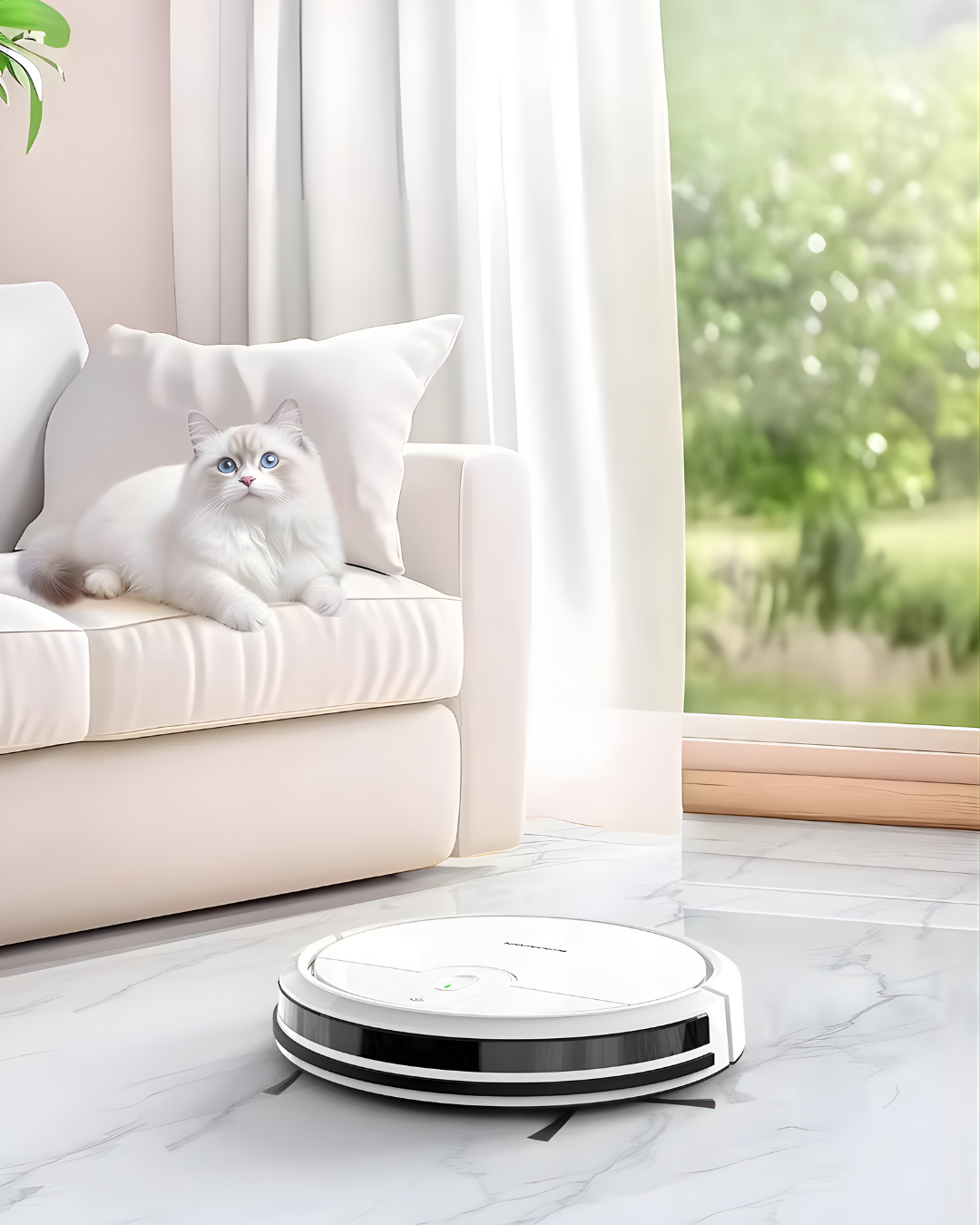 Smart Robot Vacuum & Mop with App Control for Busy Homes