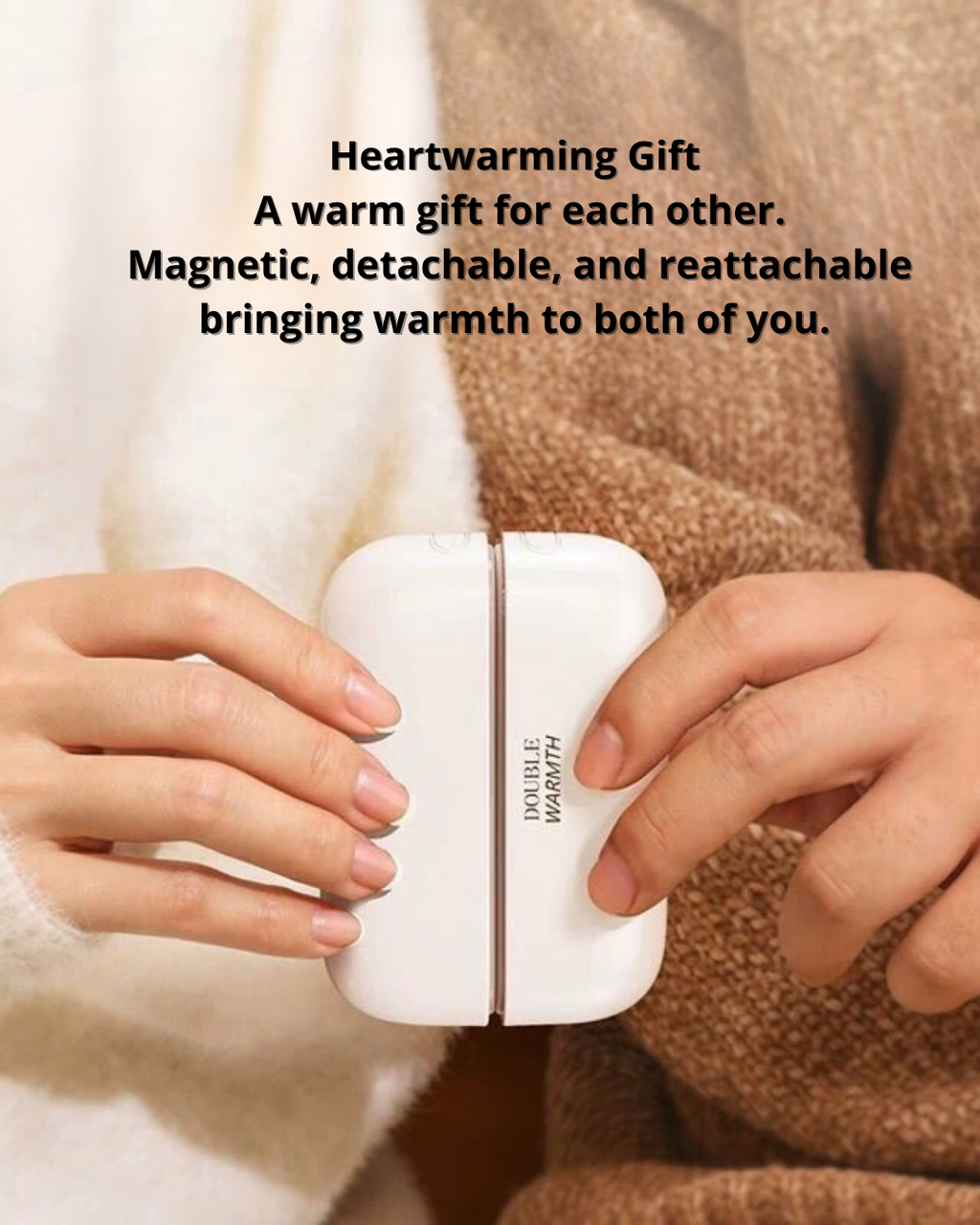 Split Magnetic Hand Warmer – Fast Heating & Long-Lasting Battery