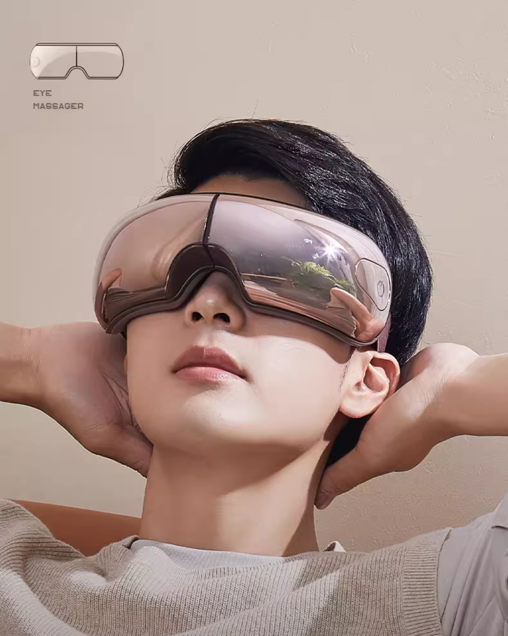 Heated Eye Massager with Air Compression for Tired Eyes