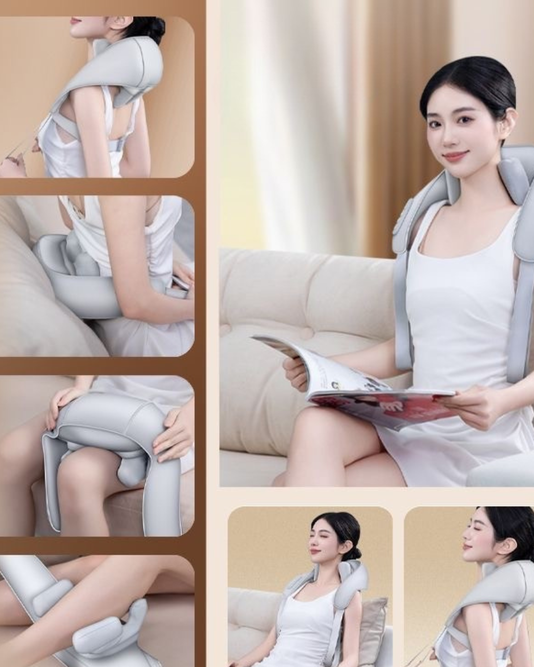 Shiatsu Neck & Body Massager with Heat – Relax & Relieve Muscles