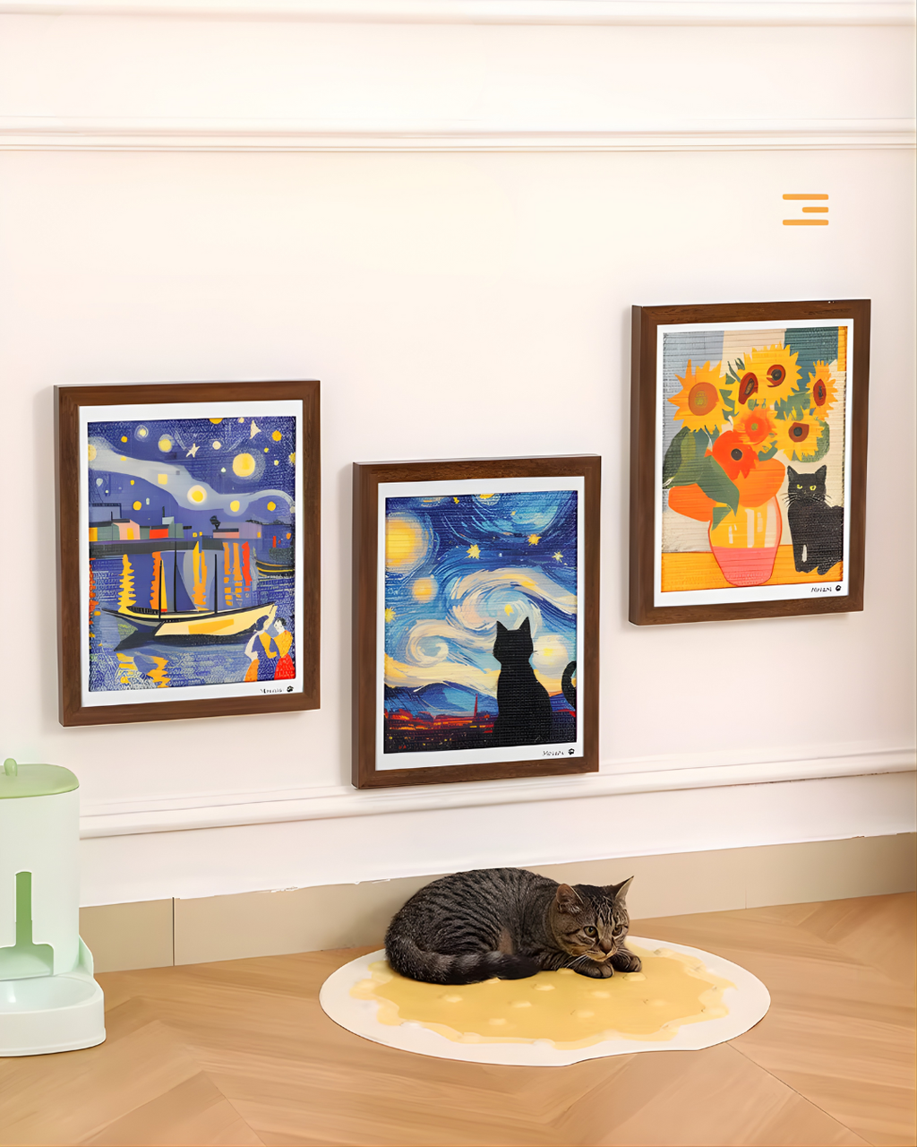 Wall-Mounted Cat Scratching Board to Protect Furniture