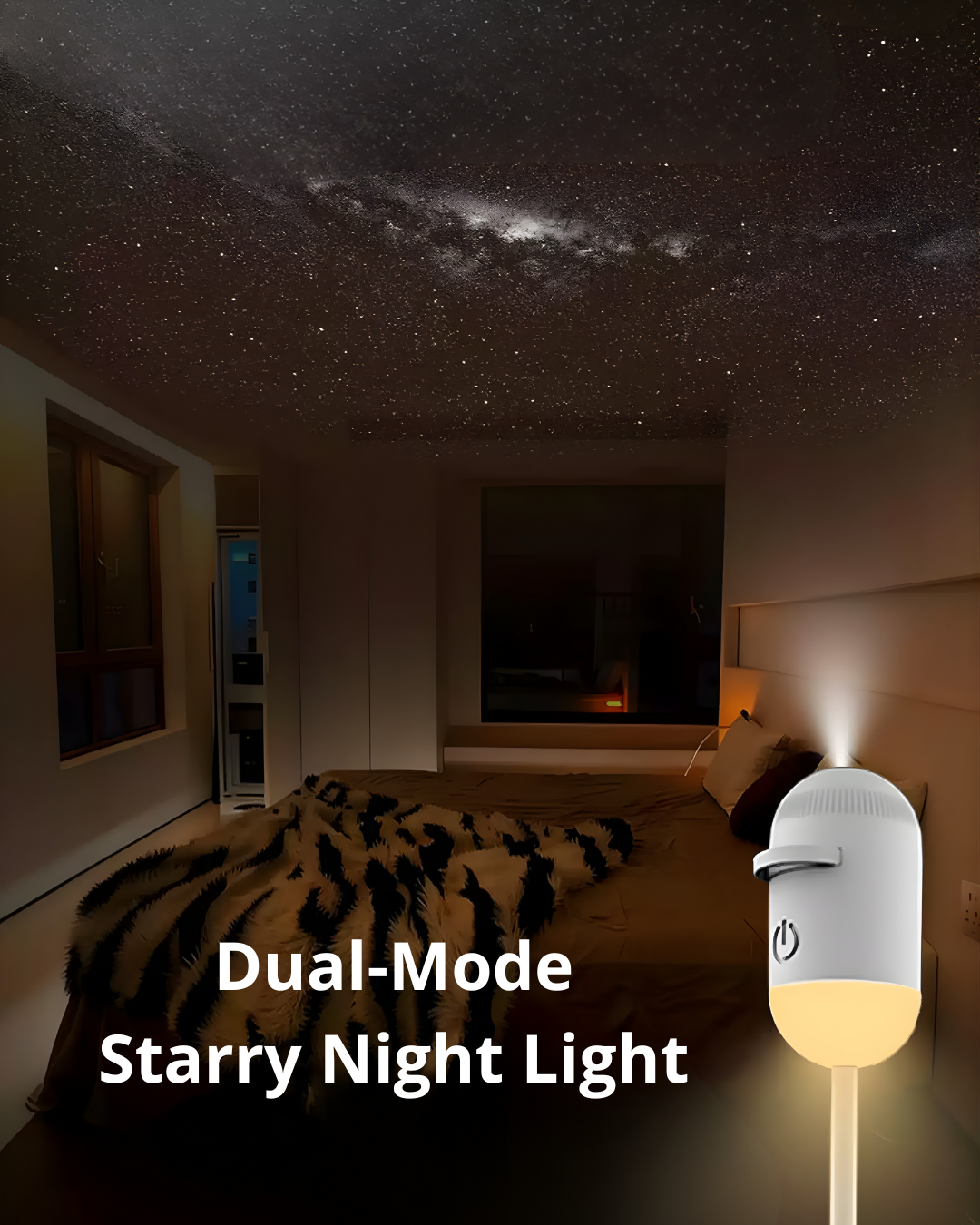 Bedside Night Light & Star Projector – Soft LED Lighting for Babies & Kids