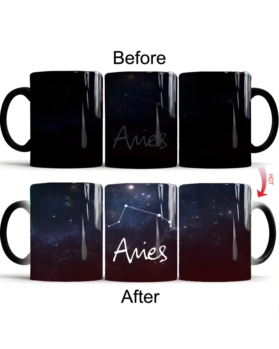 Zodiac Constellation Mug – Magic Color Changing Coffee Cup