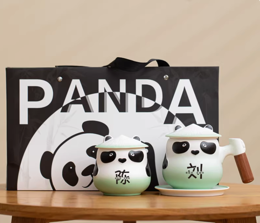 Panda Hero Tea & Coffee Cup Set for Calm Daily Moments
