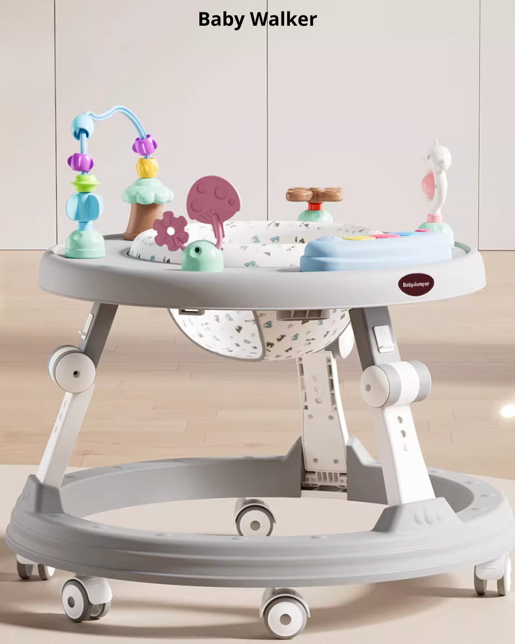 Multi-Function Baby Jumper, Activity Chair & Learning Walker | Adjustable Height, 360° Rotating Seat, Early Learning Toys for 6+ Months Toddlers