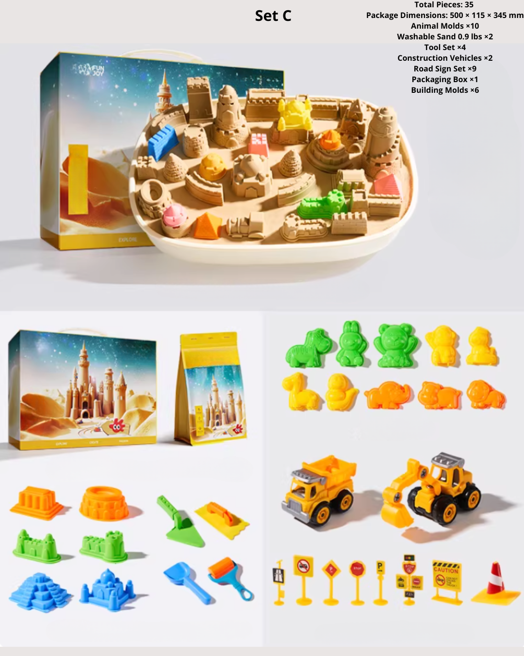 Floating Space Sand Playset – Reusable, Moldable Fun for Kids 3+