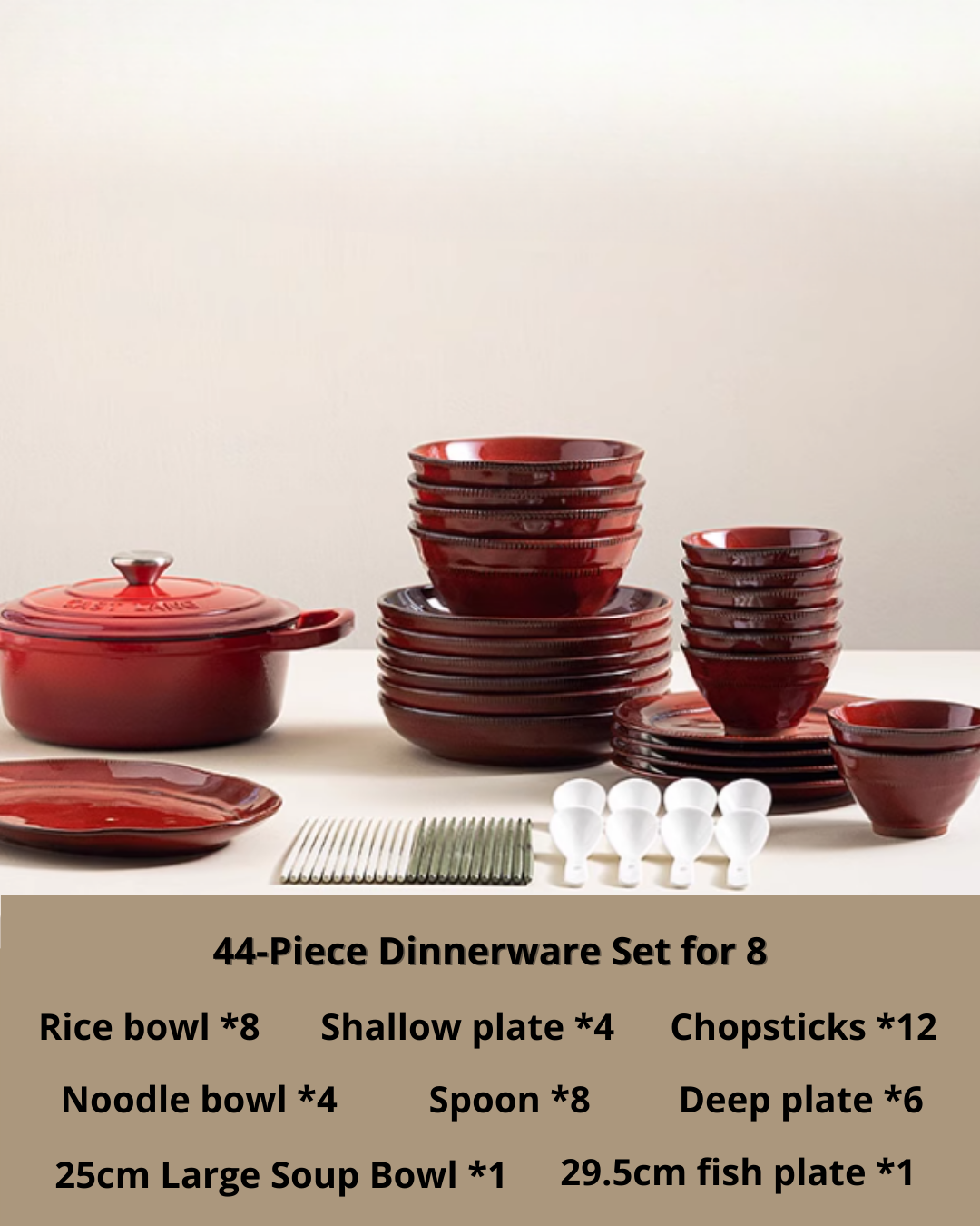 Hidden Series Porcelain Dinnerware Set – Retro Design for Everyday Use