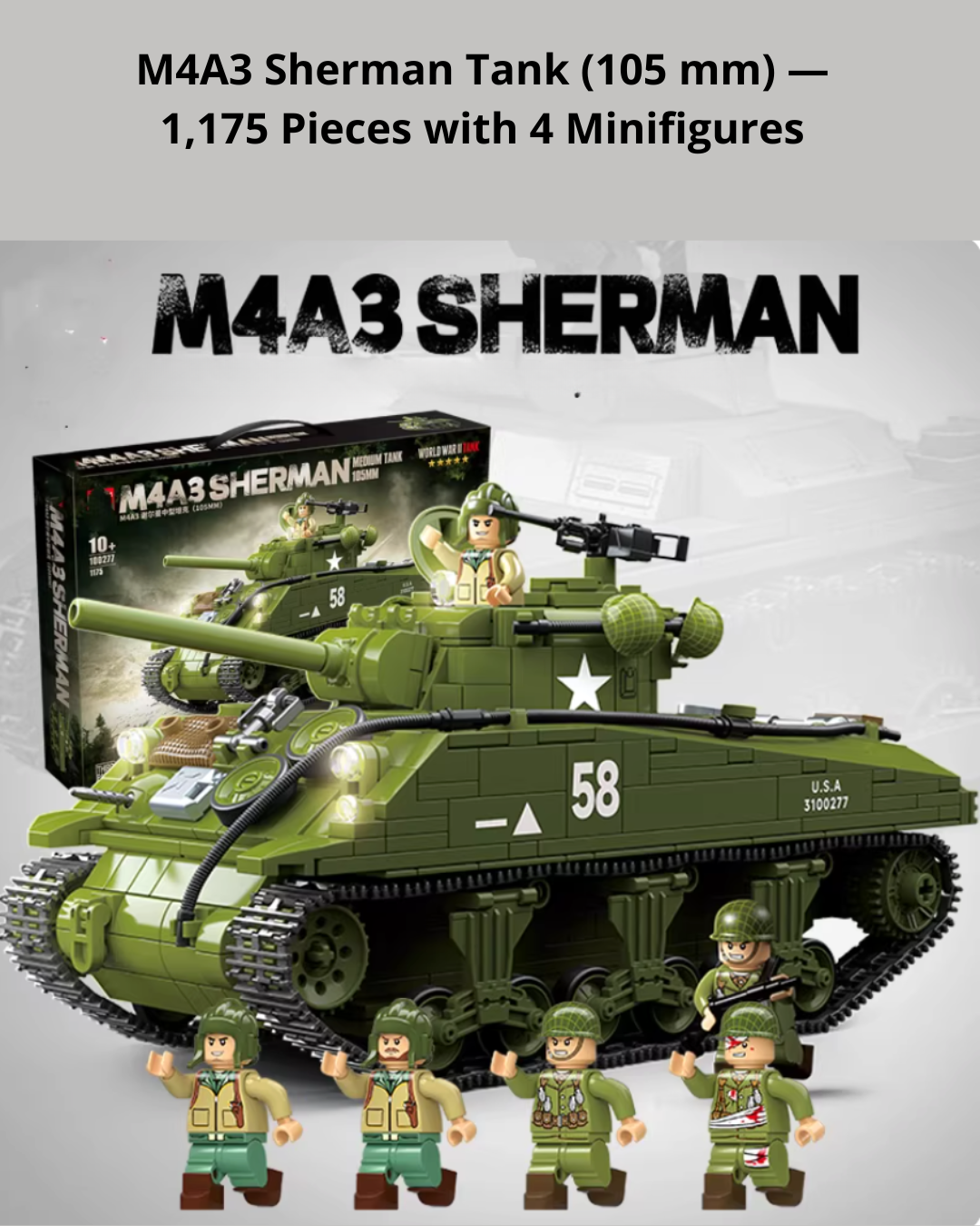 Hands-On WWII Tank Model Kit – Creative STEM Building for Teens & Adults