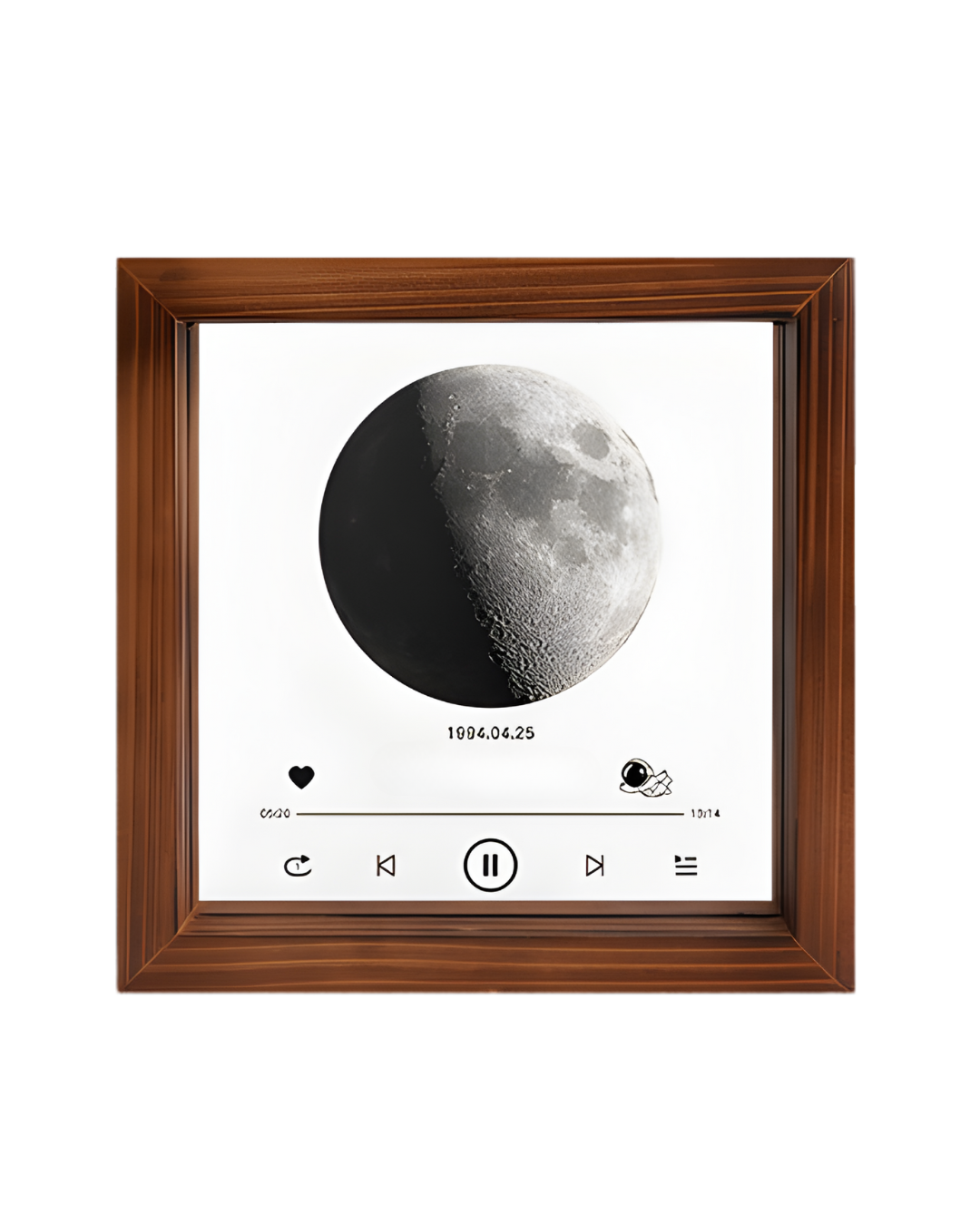Personalized Moon Phase Frame – Custom Date & Message Gift