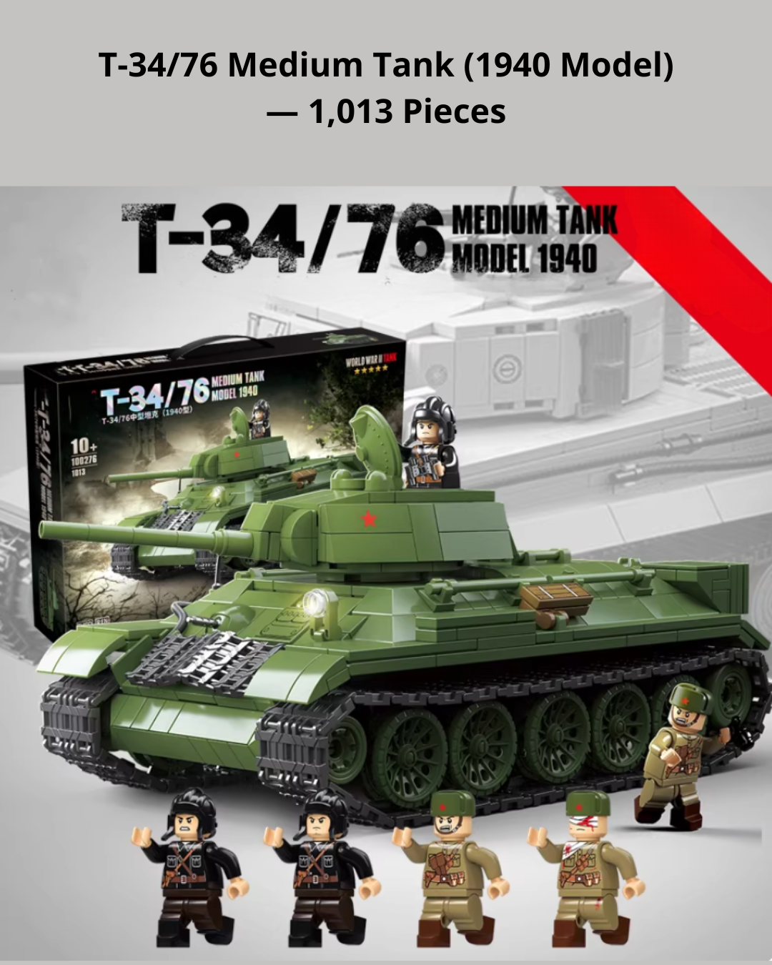 Hands-On WWII Tank Model Kit – Creative STEM Building for Teens & Adults