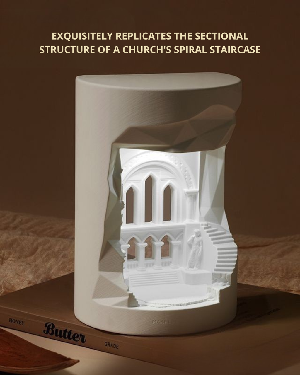 Architectural Aroma Diffuser Night Lamp – Elegant Home Accent