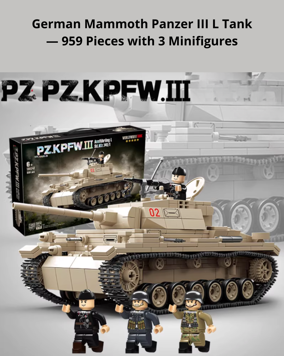 Hands-On WWII Tank Model Kit – Creative STEM Building for Teens & Adults