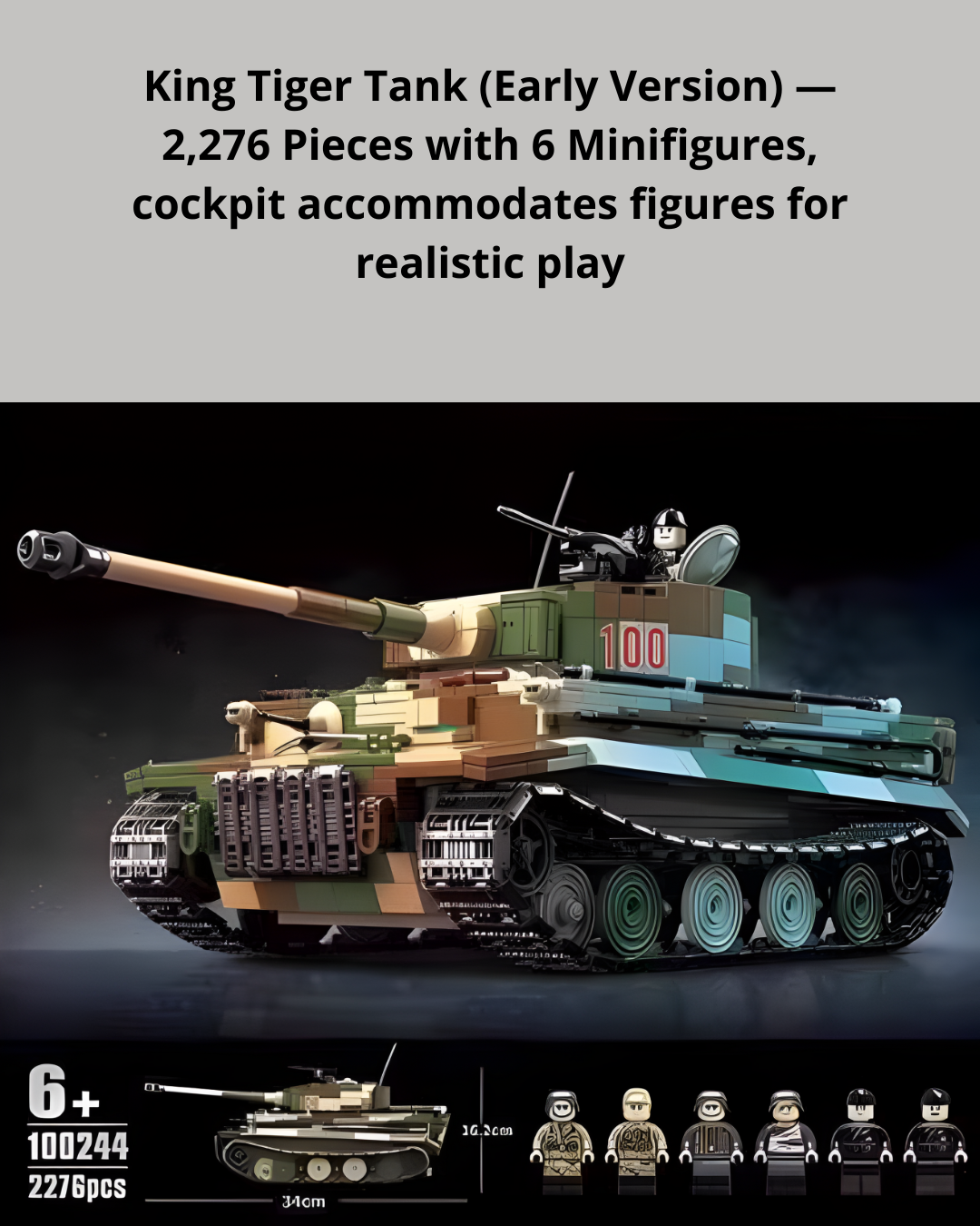 Hands-On WWII Tank Model Kit – Creative STEM Building for Teens & Adults