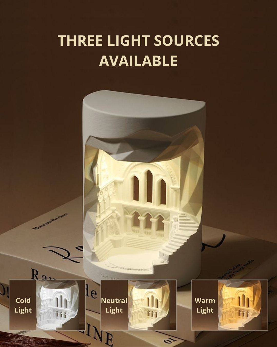 Architectural Aroma Diffuser Night Lamp – Elegant Home Accent