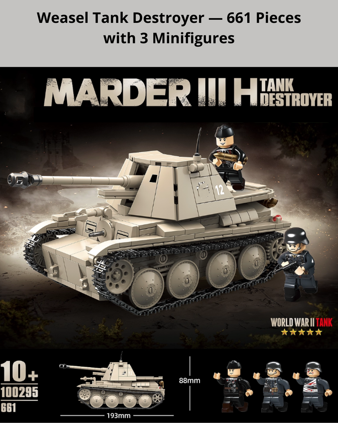 Hands-On WWII Tank Model Kit – Creative STEM Building for Teens & Adults