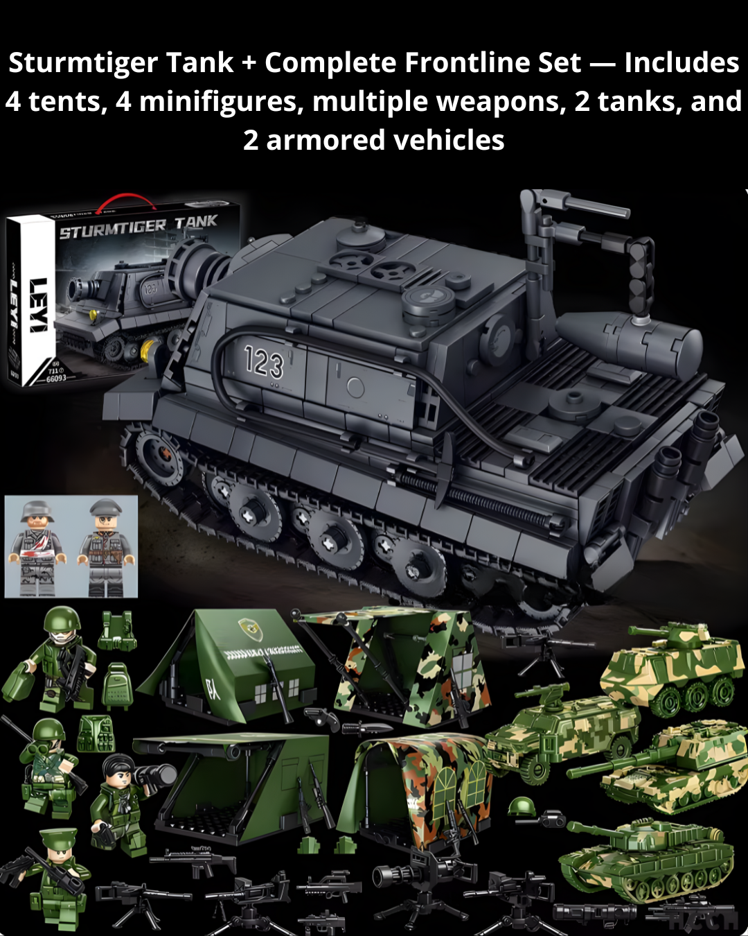 WWII Tank Model Building Set – Hands-On STEM for Focused Builders