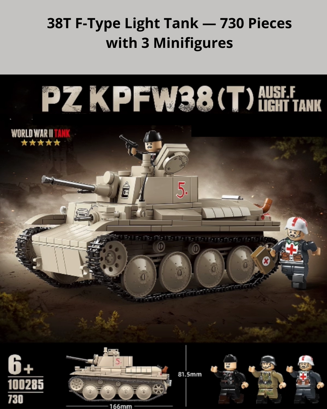 Hands-On WWII Tank Model Kit – Creative STEM Building for Teens & Adults