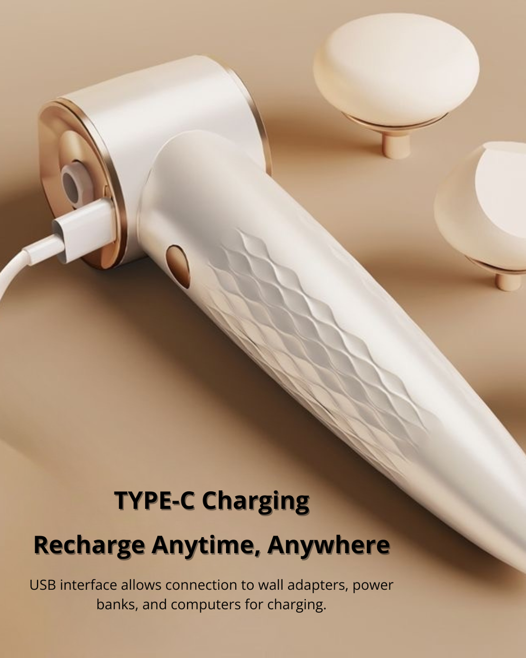 Portable Mini Electric Makeup Sponge — Wet & Dry, 3 Speeds, Travel-Friendly