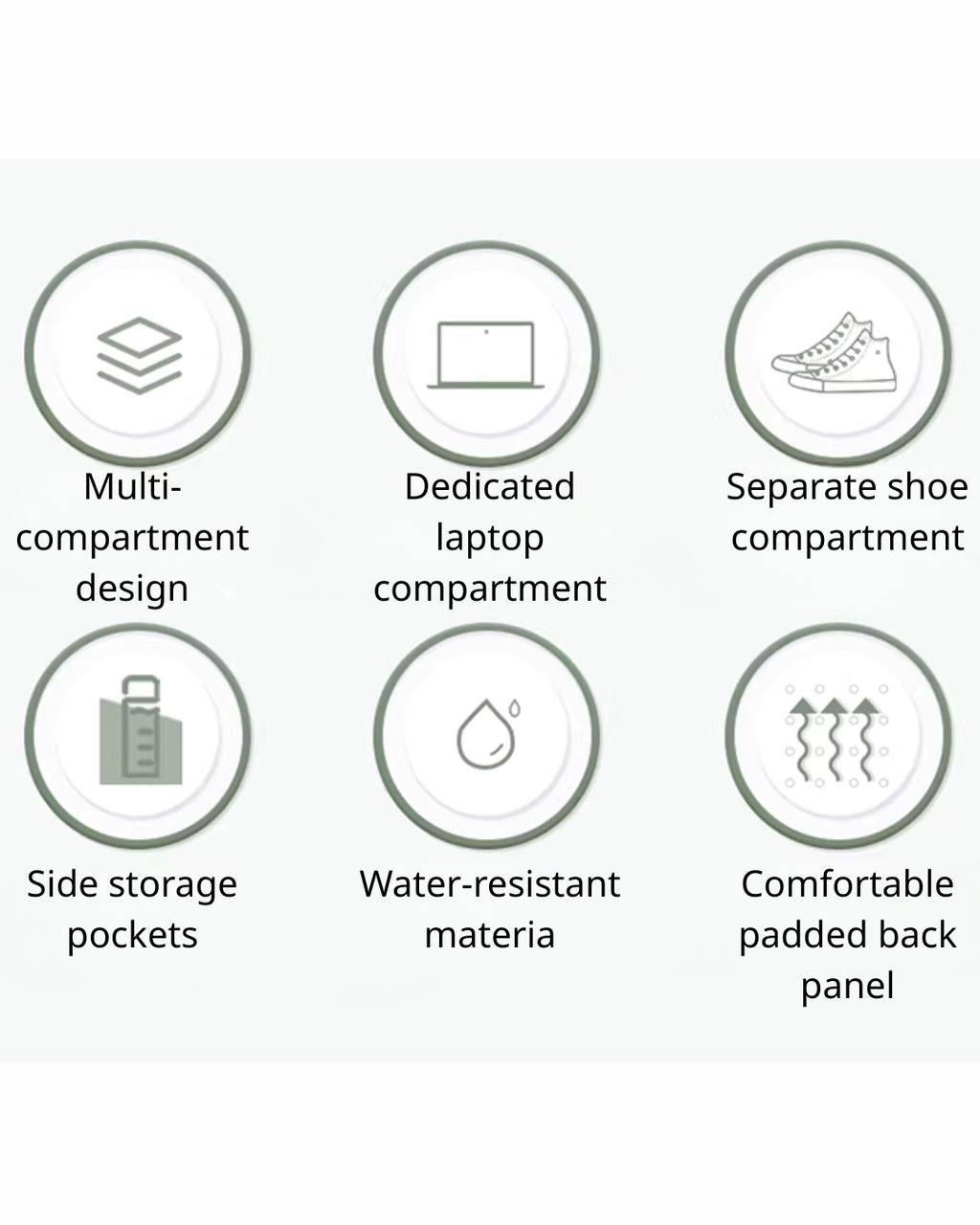 Large-Capacity Travel Backpack – Water-Resistant with Laptop Compartment